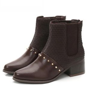 MJ Women's Stylish Coffee Booties 108-6-coffee